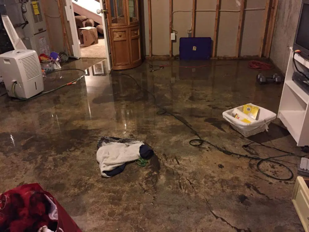 Restoration equipment on a Dallas job