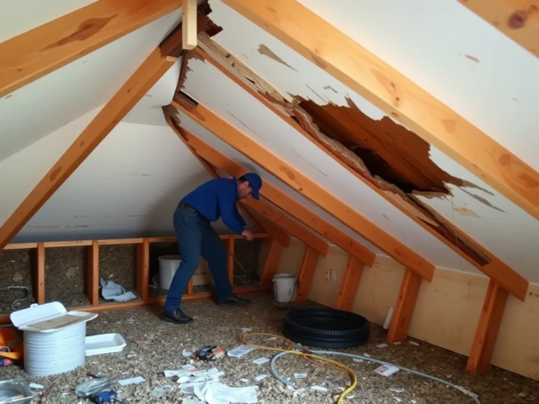 Attic Water Damage Repair