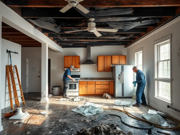 Kitchen Fire Cleanup & Restoration