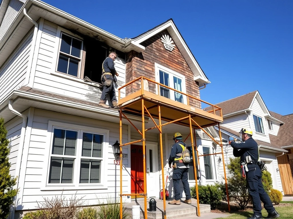 Fire damage restoration service