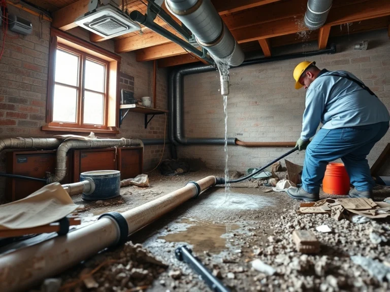 Water Pipe Break Repair & Cleanup